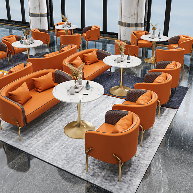 Round Tulip Base Dinette Table Traditional Luxury Stone Dining Room Collection Clearhalo ' dining_table' 'Dining Tables & Seating' 'Dining Tables' 'furn' 'furn_dining_table' 'Furniture' 'furniture_dining_table' 'Kitchen & Dining Furniture' 'kitchen&dining_furn' 'kitchen' 'kitchen_dining_table' 3816142