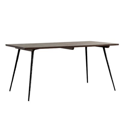 Oak Solid Wood Dining Table Traditional Luxury Dining Site Table with 4-foot Black Without Chairs Clearhalo ' dining_table' 'Dining Tables & Seating' 'Dining Tables' 'furn' 'furn_dining_table' 'Furniture' 'furniture_dining_table' 'Kitchen & Dining Furniture' 'kitchen&dining_furn' 'kitchen' 'kitchen_dining_table' 3816157