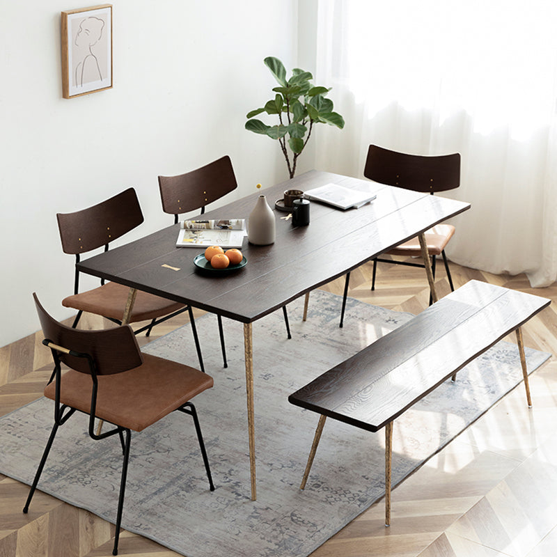 Oak Solid Wood Dining Table Traditional Luxury Dining Site Table with 4-foot Clearhalo ' dining_table' 'Dining Tables & Seating' 'Dining Tables' 'furn' 'furn_dining_table' 'Furniture' 'furniture_dining_table' 'Kitchen & Dining Furniture' 'kitchen&dining_furn' 'kitchen' 'kitchen_dining_table' 3816159