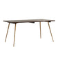 Oak Solid Wood Dining Table Traditional Luxury Dining Site Table with 4-foot Gold Without Chairs Clearhalo ' dining_table' 'Dining Tables & Seating' 'Dining Tables' 'furn' 'furn_dining_table' 'Furniture' 'furniture_dining_table' 'Kitchen & Dining Furniture' 'kitchen&dining_furn' 'kitchen' 'kitchen_dining_table' 3816161
