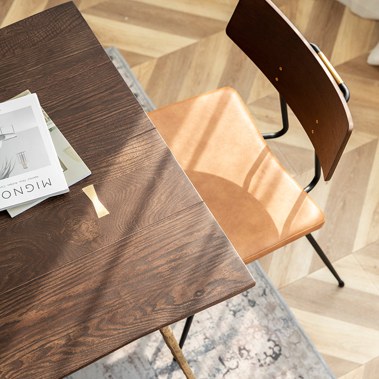 Oak Solid Wood Dining Table Traditional Luxury Dining Site Table with 4-foot Clearhalo ' dining_table' 'Dining Tables & Seating' 'Dining Tables' 'furn' 'furn_dining_table' 'Furniture' 'furniture_dining_table' 'Kitchen & Dining Furniture' 'kitchen&dining_furn' 'kitchen' 'kitchen_dining_table' 3816162