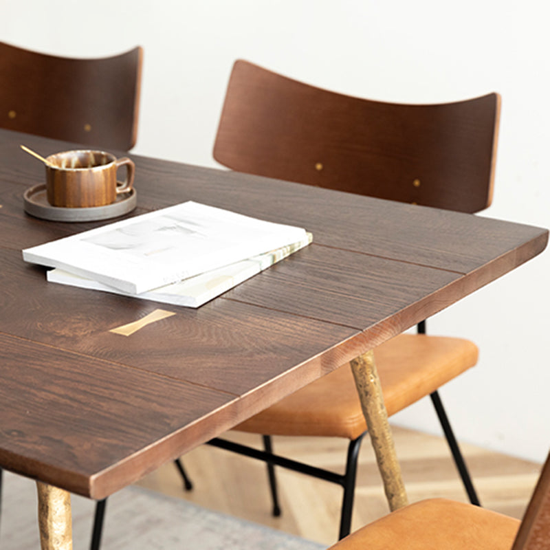 Oak Solid Wood Dining Table Traditional Luxury Dining Site Table with 4-foot Clearhalo ' dining_table' 'Dining Tables & Seating' 'Dining Tables' 'furn' 'furn_dining_table' 'Furniture' 'furniture_dining_table' 'Kitchen & Dining Furniture' 'kitchen&dining_furn' 'kitchen' 'kitchen_dining_table' 3816164