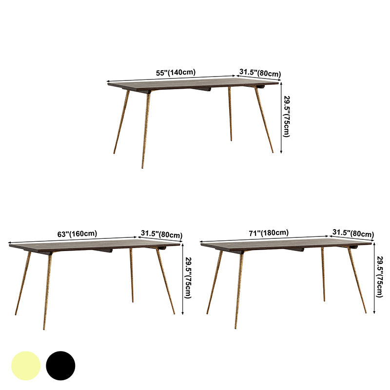 Oak Solid Wood Dining Table Traditional Luxury Dining Site Table with 4-foot Clearhalo ' dining_table' 'Dining Tables & Seating' 'Dining Tables' 'furn' 'furn_dining_table' 'Furniture' 'furniture_dining_table' 'Kitchen & Dining Furniture' 'kitchen&dining_furn' 'kitchen' 'kitchen_dining_table' 3816166