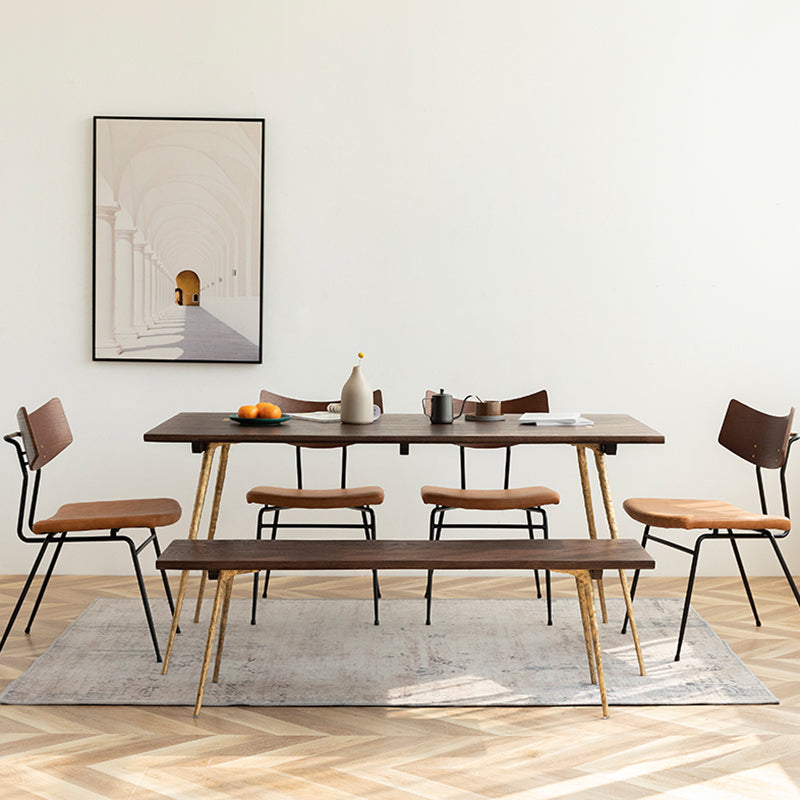 Oak Solid Wood Dining Table Traditional Luxury Dining Site Table with 4-foot Clearhalo ' dining_table' 'Dining Tables & Seating' 'Dining Tables' 'furn' 'furn_dining_table' 'Furniture' 'furniture_dining_table' 'Kitchen & Dining Furniture' 'kitchen&dining_furn' 'kitchen' 'kitchen_dining_table' 3816168