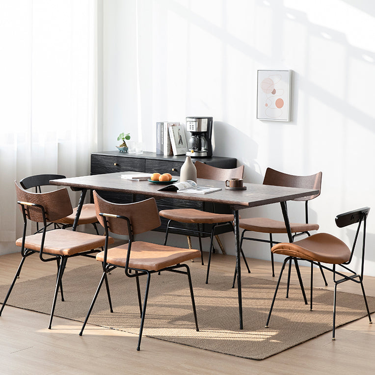 Oak Solid Wood Dining Table Traditional Luxury Dining Site Table with 4-foot Clearhalo ' dining_table' 'Dining Tables & Seating' 'Dining Tables' 'furn' 'furn_dining_table' 'Furniture' 'furniture_dining_table' 'Kitchen & Dining Furniture' 'kitchen&dining_furn' 'kitchen' 'kitchen_dining_table' 3816169