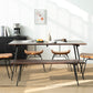 Oak Solid Wood Dining Table Traditional Luxury Dining Site Table with 4-foot Clearhalo ' dining_table' 'Dining Tables & Seating' 'Dining Tables' 'furn' 'furn_dining_table' 'Furniture' 'furniture_dining_table' 'Kitchen & Dining Furniture' 'kitchen&dining_furn' 'kitchen' 'kitchen_dining_table' 3816171