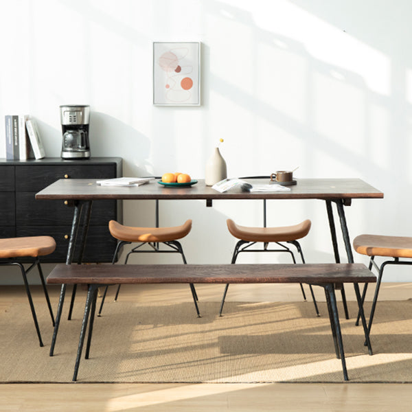 Oak Solid Wood Dining Table Traditional Luxury Dining Site Table with 4-foot Clearhalo ' dining_table' 'Dining Tables & Seating' 'Dining Tables' 'furn' 'furn_dining_table' 'Furniture' 'furniture_dining_table' 'Kitchen & Dining Furniture' 'kitchen&dining_furn' 'kitchen' 'kitchen_dining_table' 3816171
