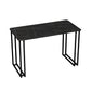 Industrial Sintered Stone Dinner Room Kitchen Table Black Sled Base Table for Dinning Room Without Chairs Clearhalo ' dining_table' 'Dining Tables & Seating' 'Dining Tables' 'furn' 'furn_dining_table' 'Furniture' 'furniture_dining_table' 'Kitchen & Dining Furniture' 'kitchen&dining_furn' 'kitchen' 'kitchen_dining_table' 3816175