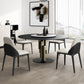 Modern Standard Round Shape Dining Table Sintered Stone Kitchen Dining Table with Pedestal Base Clearhalo ' dining_table' 'Dining Tables & Seating' 'Dining Tables' 'furn' 'furn_dining_table' 'Furniture' 'furniture_dining_table' 'Kitchen & Dining Furniture' 'kitchen&dining_furn' 'kitchen' 'kitchen_dining_table' 3816187