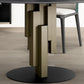 Modern Standard Round Shape Dining Table Sintered Stone Kitchen Dining Table with Pedestal Base Clearhalo ' dining_table' 'Dining Tables & Seating' 'Dining Tables' 'furn' 'furn_dining_table' 'Furniture' 'furniture_dining_table' 'Kitchen & Dining Furniture' 'kitchen&dining_furn' 'kitchen' 'kitchen_dining_table' 3816194