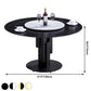 Modern Standard Round Shape Dining Table Sintered Stone Kitchen Dining Table with Pedestal Base Clearhalo ' dining_table' 'Dining Tables & Seating' 'Dining Tables' 'furn' 'furn_dining_table' 'Furniture' 'furniture_dining_table' 'Kitchen & Dining Furniture' 'kitchen&dining_furn' 'kitchen' 'kitchen_dining_table' 3816195