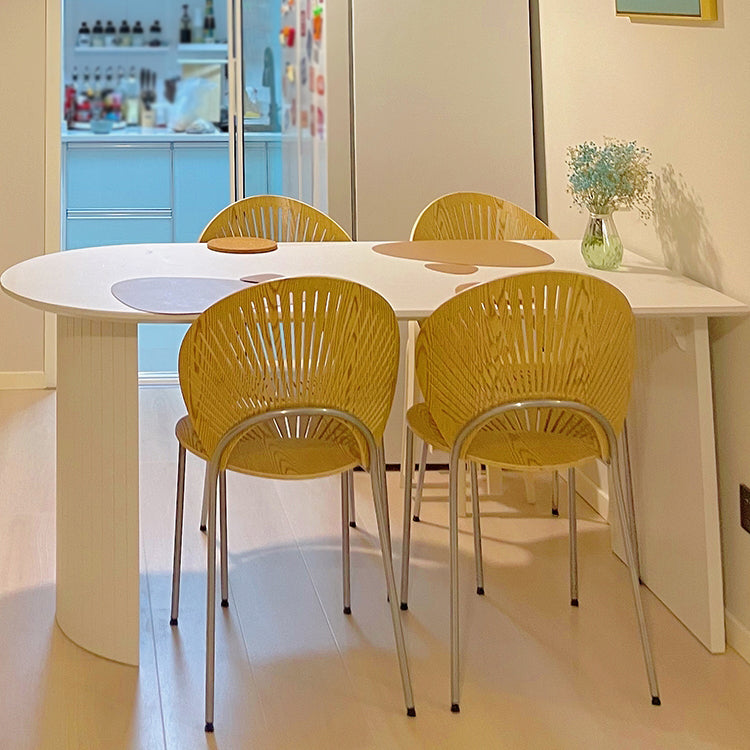 Contemporary Home Pine Solid Wood Dining Table Freeform Table with Double Pedestal Base Clearhalo ' dining_table' 'Dining Tables & Seating' 'Dining Tables' 'furn' 'furn_dining_table' 'Furniture' 'furniture_dining_table' 'Kitchen & Dining Furniture' 'kitchen&dining_furn' 'kitchen' 'kitchen_dining_table' 3816219