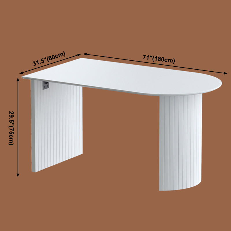 Contemporary Home Pine Solid Wood Dining Table Freeform Table with Double Pedestal Base Clearhalo ' dining_table' 'Dining Tables & Seating' 'Dining Tables' 'furn' 'furn_dining_table' 'Furniture' 'furniture_dining_table' 'Kitchen & Dining Furniture' 'kitchen&dining_furn' 'kitchen' 'kitchen_dining_table' 3816226