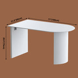 Contemporary Home Pine Solid Wood Dining Table Freeform Table with Double Pedestal Base Clearhalo ' dining_table' 'Dining Tables & Seating' 'Dining Tables' 'furn' 'furn_dining_table' 'Furniture' 'furniture_dining_table' 'Kitchen & Dining Furniture' 'kitchen&dining_furn' 'kitchen' 'kitchen_dining_table' 3816226