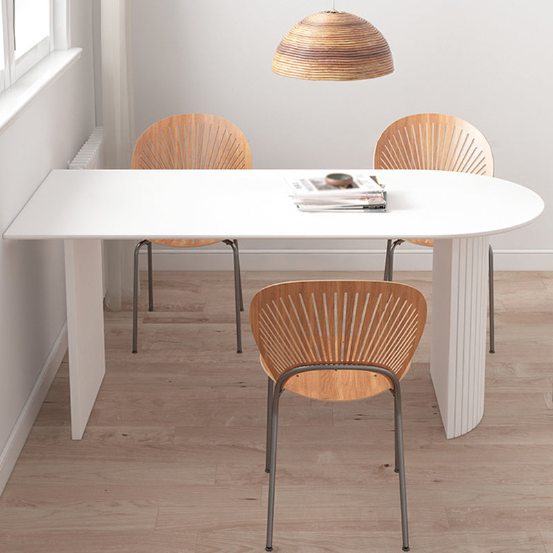 Contemporary Home Pine Solid Wood Dining Table Freeform Table with Double Pedestal Base Clearhalo ' dining_table' 'Dining Tables & Seating' 'Dining Tables' 'furn' 'furn_dining_table' 'Furniture' 'furniture_dining_table' 'Kitchen & Dining Furniture' 'kitchen&dining_furn' 'kitchen' 'kitchen_dining_table' 3816230