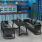 Industrial Style Sintered Stone Dinner Room Kitchen Table Black Metal Base Table for Dinning Room Clearhalo ' dining_table' 'Dining Tables & Seating' 'Dining Tables' 'furn' 'furn_dining_table' 'Furniture' 'furniture_dining_table' 'Kitchen & Dining Furniture' 'kitchen&dining_furn' 'kitchen' 'kitchen_dining_table' 3816253