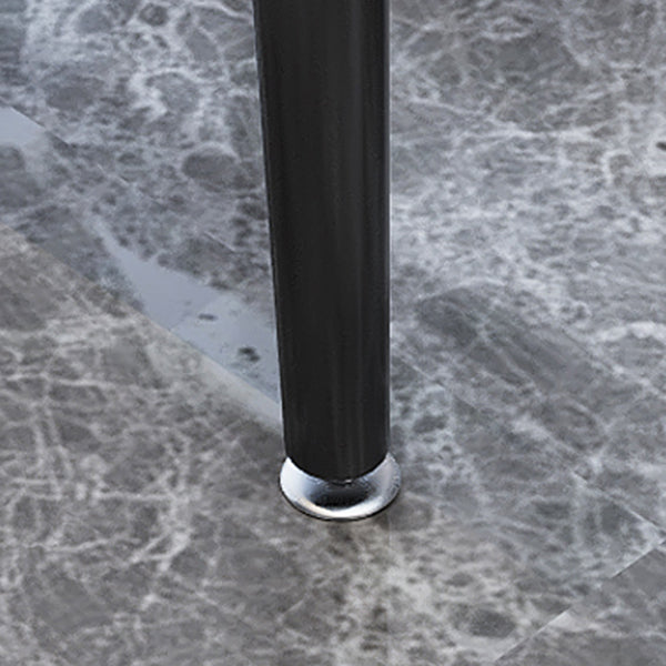 Square Industrial Dining Table White Tone Fixed Table with Sintered Stone Clearhalo ' dining_table' 'Dining Tables & Seating' 'Dining Tables' 'furn' 'furn_dining_table' 'Furniture' 'furniture_dining_table' 'Kitchen & Dining Furniture' 'kitchen&dining_furn' 'kitchen' 'kitchen_dining_table' 3816269