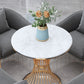 Luxury Style Sintered Stone Dining Table Single Pedestal Base Round Table for Home Clearhalo ' dining_table' 'Dining Tables & Seating' 'Dining Tables' 'furn' 'furn_dining_table' 'Furniture' 'furniture_dining_table' 'Kitchen & Dining Furniture' 'kitchen&dining_furn' 'kitchen' 'kitchen_dining_table' 3816277