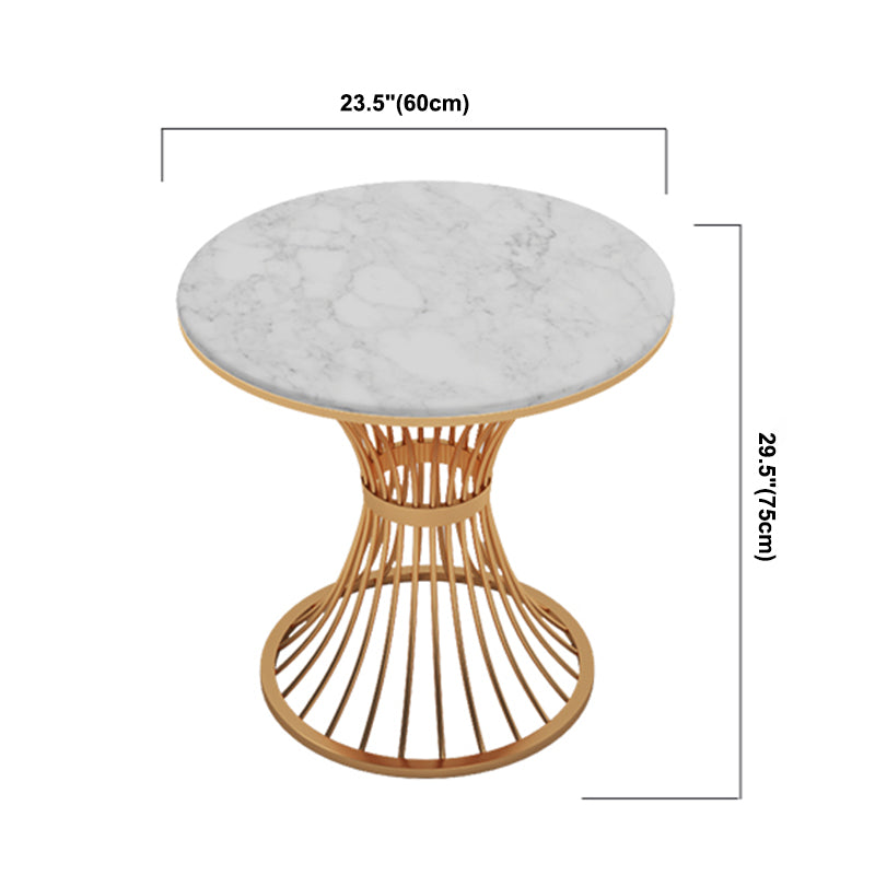 Luxury Style Sintered Stone Dining Table Single Pedestal Base Round Table for Home Clearhalo ' dining_table' 'Dining Tables & Seating' 'Dining Tables' 'furn' 'furn_dining_table' 'Furniture' 'furniture_dining_table' 'Kitchen & Dining Furniture' 'kitchen&dining_furn' 'kitchen' 'kitchen_dining_table' 3816281