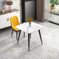 Square Sintered Stone White Dining Table Industrial 4 Legs Table for Dining Room Clearhalo ' dining_table' 'Dining Tables & Seating' 'Dining Tables' 'furn' 'furn_dining_table' 'Furniture' 'furniture_dining_table' 'Kitchen & Dining Furniture' 'kitchen&dining_furn' 'kitchen' 'kitchen_dining_table' 3816316