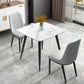 Square Sintered Stone White Dining Table Industrial 4 Legs Table for Dining Room Clearhalo ' dining_table' 'Dining Tables & Seating' 'Dining Tables' 'furn' 'furn_dining_table' 'Furniture' 'furniture_dining_table' 'Kitchen & Dining Furniture' 'kitchen&dining_furn' 'kitchen' 'kitchen_dining_table' 3816323