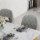 Luxury Style Sintered Stone Dining Table Double Pedestal Base Rectangle Table for Home Clearhalo ' dining_table' 'Dining Tables & Seating' 'Dining Tables' 'furn' 'furn_dining_table' 'Furniture' 'furniture_dining_table' 'Kitchen & Dining Furniture' 'kitchen&dining_furn' 'kitchen' 'kitchen_dining_table' 3816334