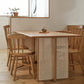 Rectangle Wooden Table Modern Red Oak Table in Nature with Double Pedestal Clearhalo ' dining_table' 'Dining Tables & Seating' 'Dining Tables' 'furn' 'furn_dining_table' 'Furniture' 'furniture_dining_table' 'Kitchen & Dining Furniture' 'kitchen&dining_furn' 'kitchen' 'kitchen_dining_table' 3816365