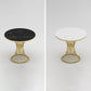 Round Sintered Stone Two-Color Dining Table Glam Pedestal Table for Dining Room Clearhalo ' dining_table' 'Dining Tables & Seating' 'Dining Tables' 'furn' 'furn_dining_table' 'Furniture' 'furniture_dining_table' 'Kitchen & Dining Furniture' 'kitchen&dining_furn' 'kitchen' 'kitchen_dining_table' 3816377