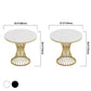 Round Sintered Stone Two-Color Dining Table Glam Pedestal Table for Dining Room Clearhalo ' dining_table' 'Dining Tables & Seating' 'Dining Tables' 'furn' 'furn_dining_table' 'Furniture' 'furniture_dining_table' 'Kitchen & Dining Furniture' 'kitchen&dining_furn' 'kitchen' 'kitchen_dining_table' 3816378