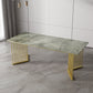 Luxury Home Sintered Stone Dining Table Rectangular Table with Double Pedestal Base Clearhalo ' dining_table' 'Dining Tables & Seating' 'Dining Tables' 'furn' 'furn_dining_table' 'Furniture' 'furniture_dining_table' 'Kitchen & Dining Furniture' 'kitchen&dining_furn' 'kitchen' 'kitchen_dining_table' 3816399
