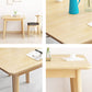 Square 4 Legs Industrial Dining Table Wood Color Fixed Table with Rubberwood Solid Wood Clearhalo ' dining_table' 'Dining Tables & Seating' 'Dining Tables' 'furn' 'furn_dining_table' 'Furniture' 'furniture_dining_table' 'Kitchen & Dining Furniture' 'kitchen&dining_furn' 'kitchen' 'kitchen_dining_table' 3816434