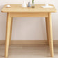 Square 4 Legs Industrial Dining Table Wood Color Fixed Table with Rubberwood Solid Wood Clearhalo ' dining_table' 'Dining Tables & Seating' 'Dining Tables' 'furn' 'furn_dining_table' 'Furniture' 'furniture_dining_table' 'Kitchen & Dining Furniture' 'kitchen&dining_furn' 'kitchen' 'kitchen_dining_table' 3816437