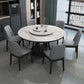 Contemporary Sintered Stone Round Dining Table Standard Kitchen Dining Table with Pedestal Base Clearhalo ' dining_table' 'Dining Tables & Seating' 'Dining Tables' 'furn' 'furn_dining_table' 'Furniture' 'furniture_dining_table' 'Kitchen & Dining Furniture' 'kitchen&dining_furn' 'kitchen' 'kitchen_dining_table' 3816455