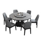 Contemporary Sintered Stone Round Dining Table Standard Kitchen Dining Table with Pedestal Base Clearhalo ' dining_table' 'Dining Tables & Seating' 'Dining Tables' 'furn' 'furn_dining_table' 'Furniture' 'furniture_dining_table' 'Kitchen & Dining Furniture' 'kitchen&dining_furn' 'kitchen' 'kitchen_dining_table' 3816458