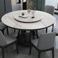 Contemporary Sintered Stone Round Dining Table Standard Kitchen Dining Table with Pedestal Base White Without Chairs Clearhalo ' dining_table' 'Dining Tables & Seating' 'Dining Tables' 'furn' 'furn_dining_table' 'Furniture' 'furniture_dining_table' 'Kitchen & Dining Furniture' 'kitchen&dining_furn' 'kitchen' 'kitchen_dining_table' 3816466