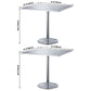 Industrial Dining Room Table Stainless Steel Table with Pedestal Table Clearhalo ' dining_table' 'Dining Tables & Seating' 'Dining Tables' 'furn' 'furn_dining_table' 'Furniture' 'furniture_dining_table' 'Kitchen & Dining Furniture' 'kitchen&dining_furn' 'kitchen' 'kitchen_dining_table' 3816485