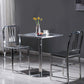 Industrial Dining Room Table Stainless Steel Table with Pedestal Table Clearhalo ' dining_table' 'Dining Tables & Seating' 'Dining Tables' 'furn' 'furn_dining_table' 'Furniture' 'furniture_dining_table' 'Kitchen & Dining Furniture' 'kitchen&dining_furn' 'kitchen' 'kitchen_dining_table' 3816486