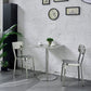 Industrial Dining Room Table Stainless Steel Table with Pedestal Table Clearhalo ' dining_table' 'Dining Tables & Seating' 'Dining Tables' 'furn' 'furn_dining_table' 'Furniture' 'furniture_dining_table' 'Kitchen & Dining Furniture' 'kitchen&dining_furn' 'kitchen' 'kitchen_dining_table' 3816489