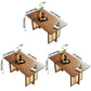 Rectangle Wood Dining Table Modern White Oak Table in Walnut with Double Pedestal Clearhalo ' dining_table' 'Dining Tables & Seating' 'Dining Tables' 'furn' 'furn_dining_table' 'Furniture' 'furniture_dining_table' 'Kitchen & Dining Furniture' 'kitchen&dining_furn' 'kitchen' 'kitchen_dining_table' 3816500