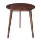 Round Minimalist Dining Table Wood Color Fixed Table with Beech Solid Wood Walnut Without Chairs Clearhalo ' dining_table' 'Dining Tables & Seating' 'Dining Tables' 'furn' 'furn_dining_table' 'Furniture' 'furniture_dining_table' 'Kitchen & Dining Furniture' 'kitchen&dining_furn' 'kitchen' 'kitchen_dining_table' 3816570