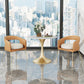 Round Tulip Base Glam Dining Table White Fixed Table of Sintered Stone Clearhalo ' dining_table' 'Dining Tables & Seating' 'Dining Tables' 'furn' 'furn_dining_table' 'Furniture' 'furniture_dining_table' 'Kitchen & Dining Furniture' 'kitchen&dining_furn' 'kitchen' 'kitchen_dining_table' 3816599