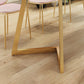 Metal Traditional Luxury Rectangle Indoor Table Sintered Stone Dining Table with Sled Base Clearhalo ' dining_table' 'Dining Tables & Seating' 'Dining Tables' 'furn' 'furn_dining_table' 'Furniture' 'furniture_dining_table' 'Kitchen & Dining Furniture' 'kitchen&dining_furn' 'kitchen' 'kitchen_dining_table' 3816626