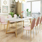 Metal Traditional Luxury Rectangle Indoor Table Sintered Stone Dining Table with Sled Base Clearhalo ' dining_table' 'Dining Tables & Seating' 'Dining Tables' 'furn' 'furn_dining_table' 'Furniture' 'furniture_dining_table' 'Kitchen & Dining Furniture' 'kitchen&dining_furn' 'kitchen' 'kitchen_dining_table' 3816627