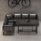 Industrial Sintered Stone Dinner Room Kitchen Table Black Table with Metal Base for Dinning Room Clearhalo ' dining_table' 'Dining Tables & Seating' 'Dining Tables' 'furn' 'furn_dining_table' 'Furniture' 'furniture_dining_table' 'Kitchen & Dining Furniture' 'kitchen&dining_furn' 'kitchen' 'kitchen_dining_table' 3816633
