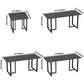 Industrial Sintered Stone Dinner Room Kitchen Table Black Table with Metal Base for Dinning Room Clearhalo ' dining_table' 'Dining Tables & Seating' 'Dining Tables' 'furn' 'furn_dining_table' 'Furniture' 'furniture_dining_table' 'Kitchen & Dining Furniture' 'kitchen&dining_furn' 'kitchen' 'kitchen_dining_table' 3816641