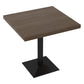 Industrial Style Dinner Room Kitchen Table Metal Base Table for Dinning Room Brown 23.6"L x 23.6"W x 29.5"H Without Chairs Clearhalo ' dining_table' 'Dining Tables & Seating' 'Dining Tables' 'furn' 'furn_dining_table' 'Furniture' 'furniture_dining_table' 'Kitchen & Dining Furniture' 'kitchen&dining_furn' 'kitchen' 'kitchen_dining_table' 3816664