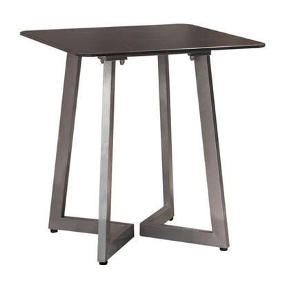 Industrial Dining Table Black Sintered Stone Dining Table with Double Pedestal Without Chairs Clearhalo ' dining_table' 'Dining Tables & Seating' 'Dining Tables' 'furn' 'furn_dining_table' 'Furniture' 'furniture_dining_table' 'Kitchen & Dining Furniture' 'kitchen&dining_furn' 'kitchen' 'kitchen_dining_table' 3816684