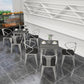 Industrial Dining Table Black Sintered Stone Dining Table with Sled Base Clearhalo ' dining_table' 'Dining Tables & Seating' 'Dining Tables' 'furn' 'furn_dining_table' 'Furniture' 'furniture_dining_table' 'Kitchen & Dining Furniture' 'kitchen&dining_furn' 'kitchen' 'kitchen_dining_table' 3816726