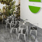 Industrial Dining Table Black Sintered Stone Dining Table with Sled Base Clearhalo ' dining_table' 'Dining Tables & Seating' 'Dining Tables' 'furn' 'furn_dining_table' 'Furniture' 'furniture_dining_table' 'Kitchen & Dining Furniture' 'kitchen&dining_furn' 'kitchen' 'kitchen_dining_table' 3816728