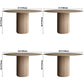 Round Modern Dining Table Wood Color Fixed Table with Pinewood Solid Wood Clearhalo ' dining_table' 'Dining Tables & Seating' 'Dining Tables' 'furn' 'furn_dining_table' 'Furniture' 'furniture_dining_table' 'Kitchen & Dining Furniture' 'kitchen&dining_furn' 'kitchen' 'kitchen_dining_table' 3816736